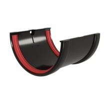 Соединитель желобов ПВХ Grand Line Черный (RAL 9005)