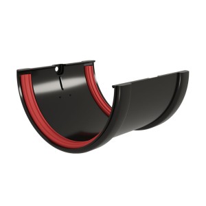 Соединитель желобов ПВХ Grand Line Черный (RAL 9005)